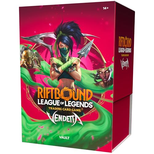 Riftbound: League of Legends TCG Vendetta - Vault -Bundle Collection Set: 6 Booster Packs, Runes, 3 Token Cards, Trading Card Game, Randomly Assorted