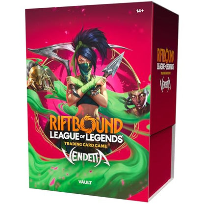 Riftbound: League of Legends TCG Vendetta - Vault -Bundle Collection Set: 6 Booster Packs, Runes, 3 Token Cards, Trading Card Game, Randomly Assorted