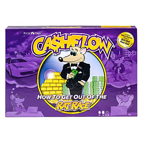 Rich Dad Cashflow How to Get Out of The Rat Race Board Game Set, Adult & Kid Version - Fun and Educational Financial Literacy Learning Games for Boys, Girls, and Family - style: Adult & Kid Version