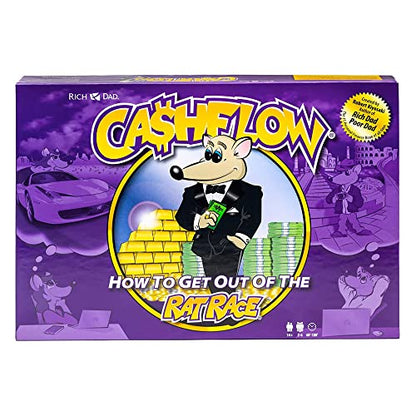 Rich Dad Cashflow How to Get Out of The Rat Race Board Game Set, Adult & Kid Version - Fun and Educational Financial Literacy Learning Games for Boys, Girls, and Family - style: Adult & Kid Version
