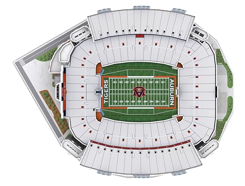 Pro Lion 3D Jigsaw Puzzle of Jordan-Hare Stadium - 82 Pieces | 2 Hour Build Time | Home of Auburn Tigers | NCAA College Football Gifts for Boys, Men & Kids Aged 8 & Up | Games for Tiger Fans - style: Home of Auburn Tigers
