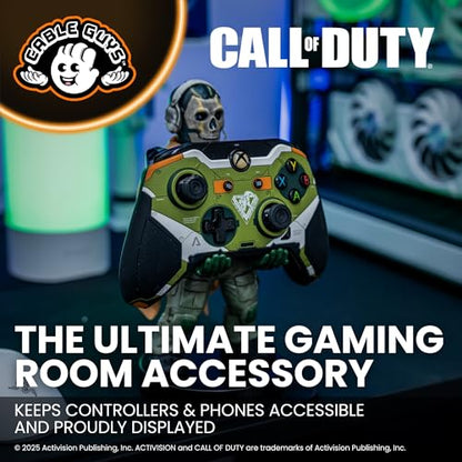 Cableguys Call of Duty Ghost Warzone Controller Holder & Phone Stand - Gaming Accessories for Room and Desk Setup, Holder Compatible with Xbox, PlayStation & Most Standard Game Controllers