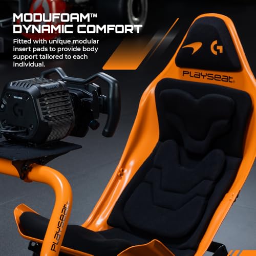 Playseat Formula Instinct - McLaren Racing Edition | Sim Racing Cockpit | Racing Simulator featuring the Authentic F1® racing position built to handle Direct Drive with an Open Cockpit Design