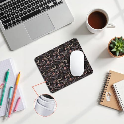 Dark Floral Butterfly Witchy Mouse Pad, Mystical Gothic Moth Mouse Pad for Home Office Computer Gaming Desk Essentials, Butterfly Gifts for Women, 9.5x7.9 Inch - color: 05Child