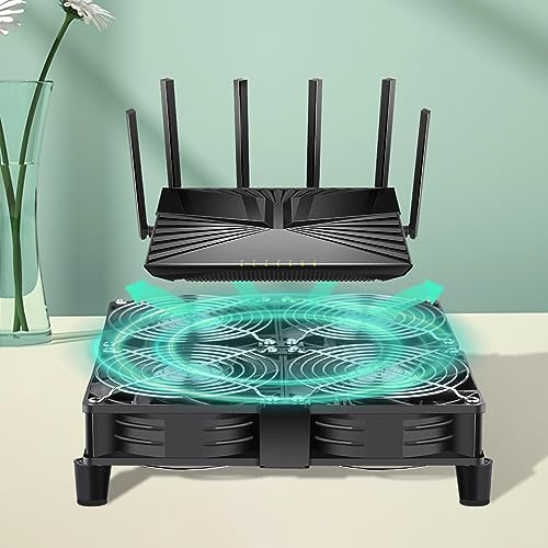 Wathai 120mm x 4 Dual Ball Computer Fan 110v - 240v with Variable Speed Control,for,Garage Attic Window Exhaust,GPU Mining Rig,Server Rack,AV Cabinets,Home Theater Cooling - style: 120mm x 4