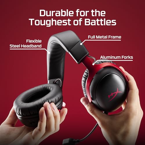HyperX Cloud III S – Wireless Gaming Headset for Multi-Platform, 2.4GHz, Bluetooth, Battery Life up to 120 Hours 2.4GHz / 200 Hours Bluetooth, 53mm Angled Drivers, Detachable Mic – Black - color: Black