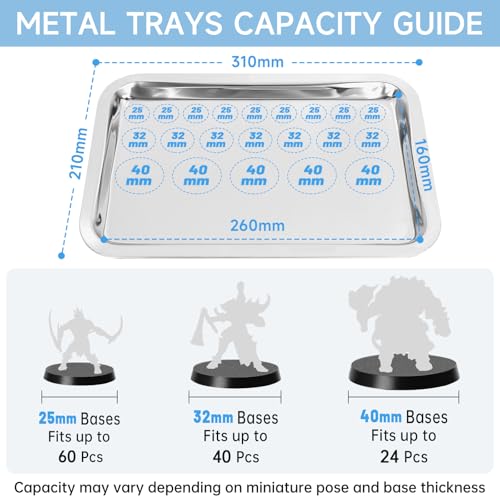 Miniatures Storage Case Miniatures Transport Case Aluminum Alloy Frame with Lock (Large Size) - size: Large