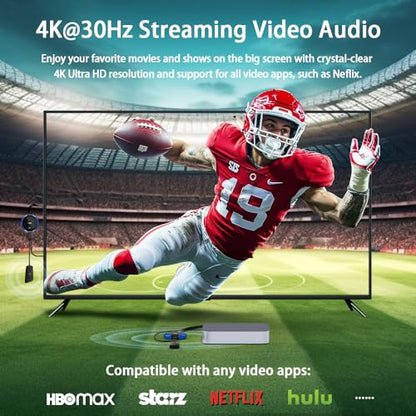 TIMBOOTECH Wireless HDMI Transmitter and Receiver 4K, Casting Media Video/Audio/File HDMI Wireless Extender 5G Kit for Laptop, Camera, Cable Box, Netfix, PS5, Phone to Monitor, Projector, HDTV 165FT - color: Blue