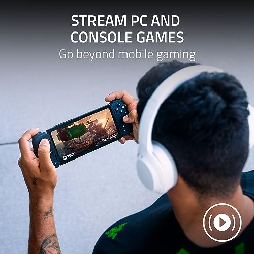 Razer Kishi V2 Pro Mobile Gaming Controller for Android: HyperSense Haptics - Universal Fit - Stream PC & Console Games - Play Touchscreen Only Games - Compatible w/Samsung Galaxy & Google Pixel - color: Black, style: Kishi V2 Pro