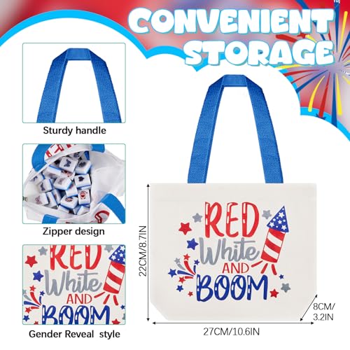 Hollowfly 2 Player Patriotic Mahjong Block Set with Storage Bags 65 Tiles 30 mm 4th of July Mahjong Push Tile Game with Red and Blue Pattern No DIY Required for Friend Family Game Night Party Gift - style: Red and Blue