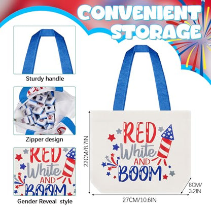 Hollowfly 2 Player Patriotic Mahjong Block Set with Storage Bags 65 Tiles 30 mm 4th of July Mahjong Push Tile Game with Red and Blue Pattern No DIY Required for Friend Family Game Night Party Gift - style: Red and Blue
