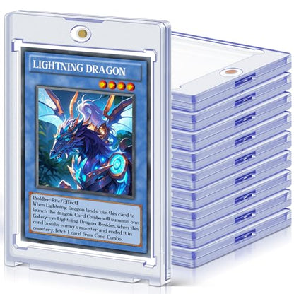 10 ct Magnetic Card Holders for Trading Cards, 35 pt Hard Cards Sleeves Case Fit for MTG Cards, Standard Cards, Sports Cards, Baseball Cards