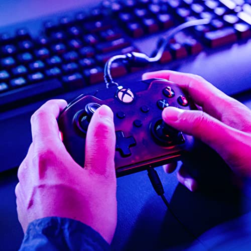 PDP Wired Game Controller - Xbox Series X|S, Xbox One, PC/Laptop Windows 10, Steam Gaming Controller - USB - Advanced Audio Controls - Dual Vibration Videogame Gamepad - Crimson Red - color: Red