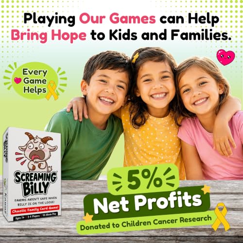 Screaming Billy Goat Family Card Game for Kids & Adults Game Night, Ages 7+ | Easy to Learn, Matching & Set-Collection, Slap Moments & Surprise Twists, 10-15 Min, 2-4 Players, Screen-Free, 8-12