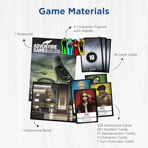 Adventure Games: Monochrome, Inc. - A Kosmos Game from Thames & Kosmos | Collaborative, Replayable Storytelling Gaming Experience for 1 to 4 Players Ages 16+