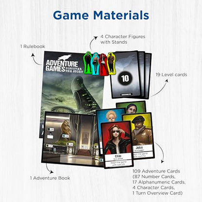 Adventure Games: Monochrome, Inc. - A Kosmos Game from Thames & Kosmos | Collaborative, Replayable Storytelling Gaming Experience for 1 to 4 Players Ages 16+