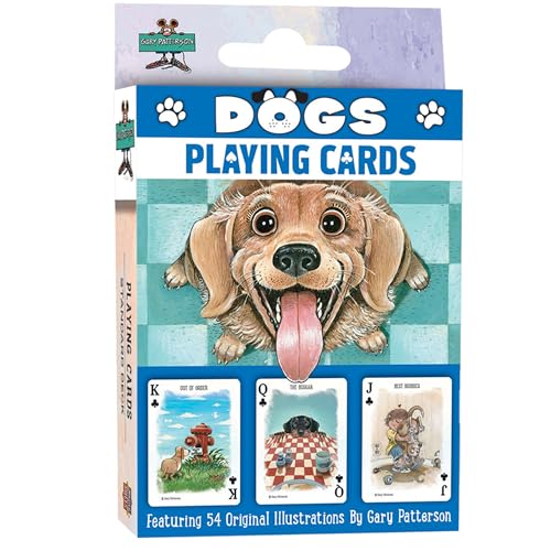 MasterPieces Officially Licensed Dogs Playing Cards - 54 Card Deck for Adults - style: Dogs