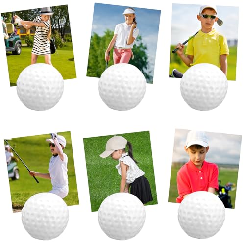 Leinuosen 24 Pcs Resin Golf Base Centerpieces Place Card Holder Golf Ball Shaped Table Number Holder Name Place Photo Stand for Office Menu Events Wedding Party - style: Golf Ball