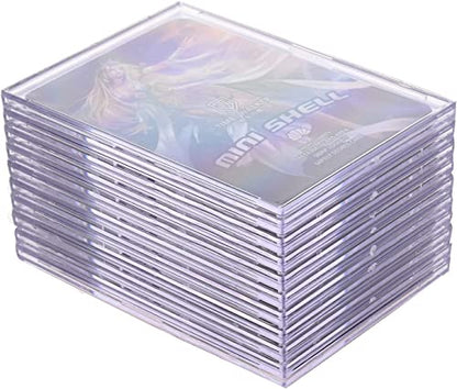 Card Sleeves, Trading Cards Sleeves Kit - 20 Hard Plastic Covers Soft Clear Card Sleeves + 5 Display Stand - Basketball, Football, Baseball,Game Card Protectors, White - color: 20 + 5