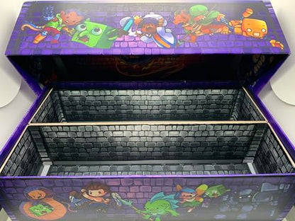 Treasure Trunk, Storage Solution for Dungeon Drop Board Game by Phase Shift | Storage for Entire Game, Expansions, Neoprene Mats, Walls, and Components in Provided Game Trays