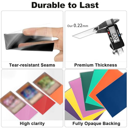 Yellow Card Sleeves 200 Pack Compatible with MTG Card Sleeves,Card Covers | Sleevees Matte Back Finish, Perfect Shuffling - Protect All Your Trading Cards Collectible Cards, Never Tear - color: Dark Yellow, size: 200 pack Card Sleeves