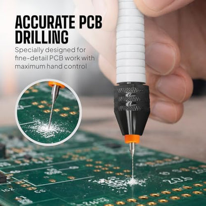 Micro Drill Bits Set with Pin Vise Hand Drill Manual, Jewelry Drill Kit - style: Professional
