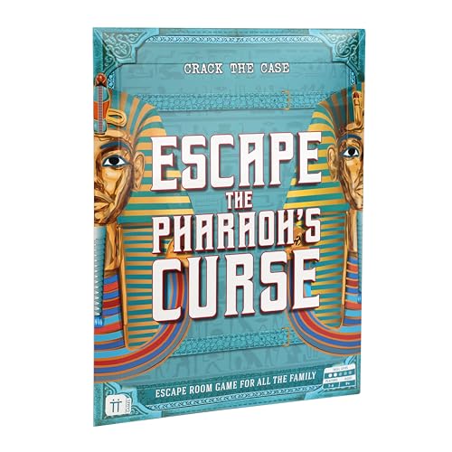 Talking Tables Crack THE CASE Egyptian Escape Room Game Pharaoh`s Curse Escape Room Game Ancient Egypt Themed Family Games for Kids Teens Puzzles Clues Brain Teaser Puzzles Ages 9+ 1-6 Players