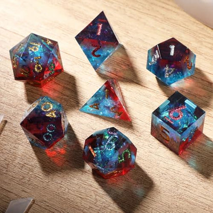 38 Pcs Dice Molds for Resin Set Resin Kit for Beginners with Silicone Dice Mold Gloves Mixing Sticks Measuring Cup Pour Cups Droppers Brushes Glitter Gold Powder DIY Gift for Tabletop RPG Lovers