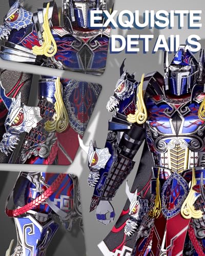 Piececool 3D Metal Puzzles Mecha Model Kits-The Titan Figure Model Building Blocks Kits for Adults, DIY Brain Teaser 3D Puzzle for Men Teen Students Hobbies Fidget Gifts -157 Pcs - color: Black Knight