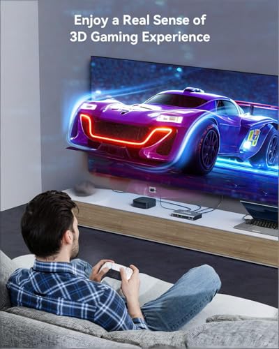 HDMI Switch 5 in 1 Out 4K@60Hz, GANA HDMI Splitter Switcher with Remote, Aluminum HDMI 2.0 Switch Box Hub for 3D, HDCP2.2, HDR, Compatible with Xbox, PS5/4/3,Fire Stick,Roku,Blu-Ray Player, Black - color: Black