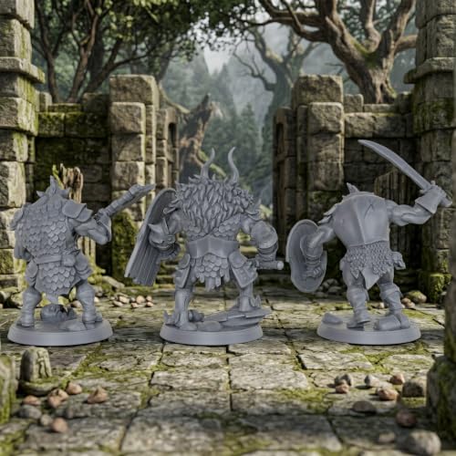 Fantasy DND Miniatures- Role Playing Tabletop Game Minis Orc Boar Fighter AS1029 | Premium 1:56 scale unpainted miniatures set; ideal fantasy Rpg Figure collection for tabletop rpg game custom painters.