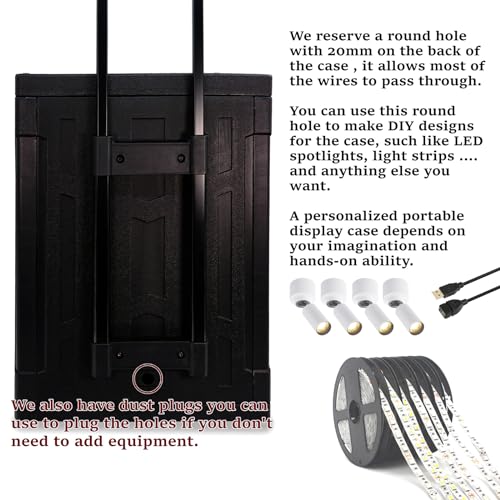 oTTRPGo Large Magnetic Miniature Carrying Case with Wheels for Warhammer | Trolley handle transport box, fits 3000+ pts Warhammer 40k & Age of Sigmar, tabletop RPG DND miniatures storage case
