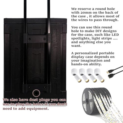 oTTRPGo Large Magnetic Miniature Carrying Case with Wheels for Warhammer | Trolley handle transport box, fits 3000+ pts Warhammer 40k & Age of Sigmar, tabletop RPG DND miniatures storage case