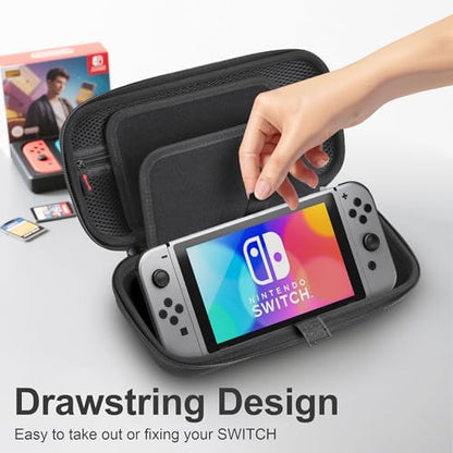 ERTYOIUJF Carrying Case Compatible with Nintendo Switch 2 (2025), Hard Shell Portable Travel Carrying Case Large Space with 24 Games Cartridges for Switch Console & Accessories