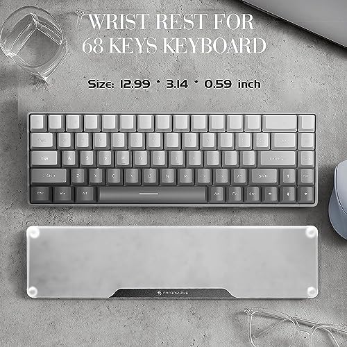 Acrylic Keyboard Wrist Rest-Black 68Key Ergonomic Palm Rest for Computer Keyboard - color: Compact-black, size: Pro