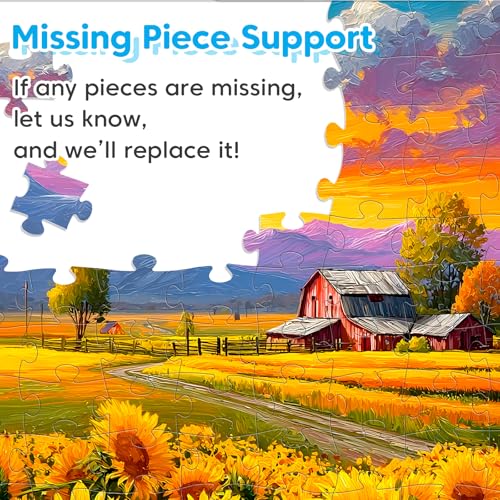 4 Packs 100 Piece Puzzles for Adults, 4 Themed Large Piece Puzzles for Seniors Jigsaw Puzzles for Kids Ages 6-8 8-10 Learning Educational Toys for Boys and Girls - style: Farm Snowy Auror Harvest Season