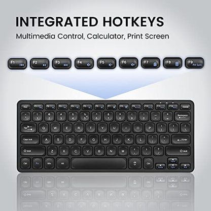 Perixx PERIBOARD-416 Wired Mini USB Keyboard with 4 Hubs - X Type Scissor Keys - Detachable USB-C and A Cable - US English - style: Wired USB with Hubs