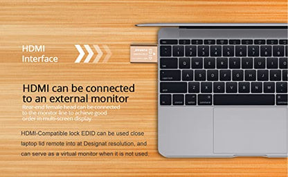 Pass-Through EDID Emulator for use with Video splitters, Switches and Extenders (fit-Headless) HDMI compatible-1280X720@59Hz