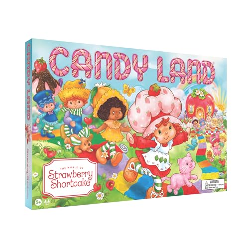 Candy Land: Strawberry Shortcake, Classic Board Game for Kids & Family, Nostalgic Adventure Color Matching Path, Featuring Iconic Characters and Locations, 2-4 Players, Ages 5+, Officially Licensed
