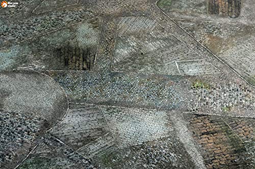Warzone Studio 3' x 3' Mouse Pad Rubber Battle Mat: Zolotograd + Bag