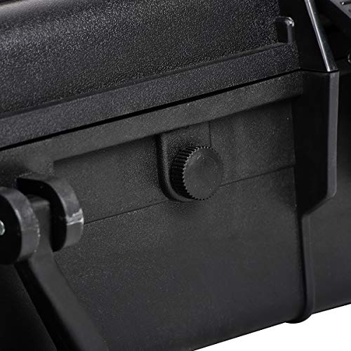 MEIJIA All Weather Waterproof Hard Camera Case,Hard Case with Customizable Fit Foam,Fit Use of Drones,Camera,Equipments,Pistols,Elegant Black (Black, 28.84"x16.92"X7.08") - size: 28.84"x16.92"X7.08"