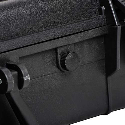 MEIJIA All Weather Waterproof Hard Camera Case,Hard Case with Customizable Fit Foam,Fit Use of Drones,Camera,Equipments,Pistols,Elegant Black (Black, 28.84"x16.92"X7.08") - size: 28.84"x16.92"X7.08"