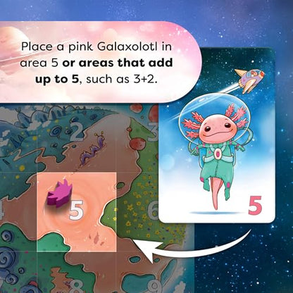 HABA Galaxolotl – Math-Based Strategy Kids Card Games for Ages 8+, Space-Themed Kids Board Games for Family Night