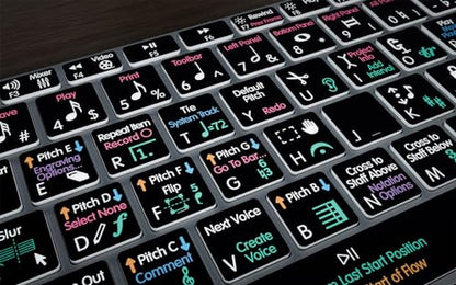 KB Covers Dorico Backlit Pro Aluminum Keyboard - Windows - US | Music Composition & Notation | Music Scoring Shortcuts | Keyboard for Musicians & arrangers - style: Windows