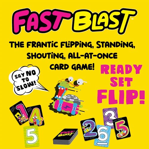 Fast Blast - Card Game for Families and Friends for Family Game Night - Quick-Replayable Game for 2 to 6 Players, Family Card Games for Ages 8 and Up - style: Fast Blast