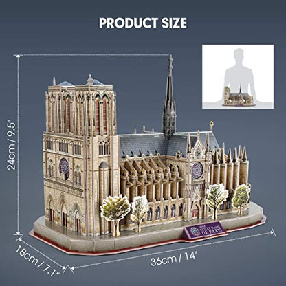 CubicFun 3D Puzzles for Adults Notre Dame de Paris Model Kits 128 Pieces, Puzzle for Kids Ages 8-14 Arts and Crafts Birthday Gifts for Kid Ages 8-12 - style: Notre Dame de Paris | National Geographic