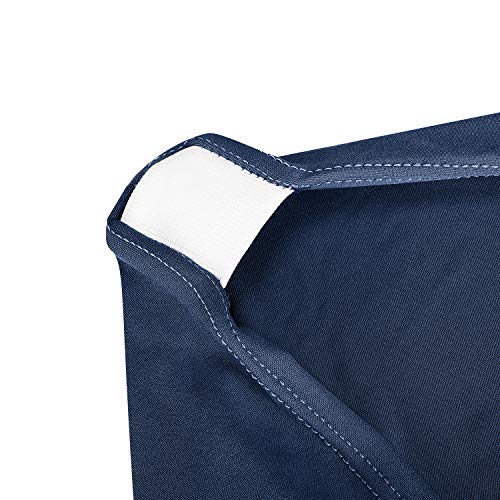Peomeise 4FT Spandex Table Cover Rectangular Stretch Spandex Tablecloth (Navy,4FT) - color: Navy, size: 48" x 30" (Rectangle)