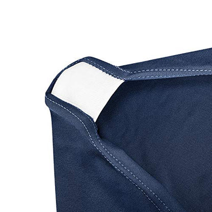 Peomeise 4FT Spandex Table Cover Rectangular Stretch Spandex Tablecloth (Navy,4FT) - color: Navy, size: 48" x 30" (Rectangle)