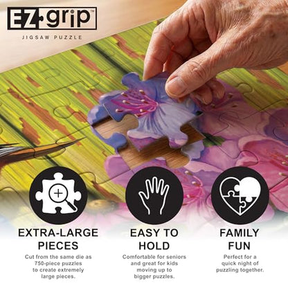 MasterPieces 300 Piece EZ Grip Jigsaw Puzzle - Feathered Reflections - 18"x24" - style: Feathered Reflections