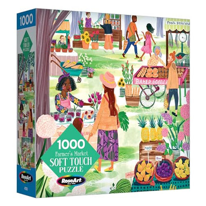 RoseArt - Soft Touch - Farmer's Market - 1000 Piece Jigsaw Puzzle for Adults - style: Farmer's Market